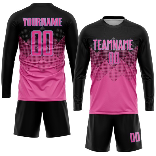 Gradient Custom Shape Jersey Soccer Square Pink Blue Sublimation Black-LIght Uniform Gradient Custom Shape Jersey Soccer Square Pink Blue Sublimation Black-LIght Uniform