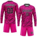 Sublimation Jersey Black-White Uniform Custom Soccer Pink Sublimation Jersey Black-White Uniform Custom Soccer Pink