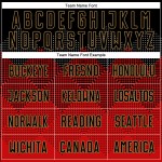 Uniform Gold Custom Sublimation Jersey Black-Old Red Soccer Uniform Gold Custom Sublimation Jersey Black-Old Red Soccer