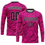 Sublimation Jersey Black-White Uniform Custom Soccer Pink Sublimation Jersey Black-White Uniform Custom Soccer Pink