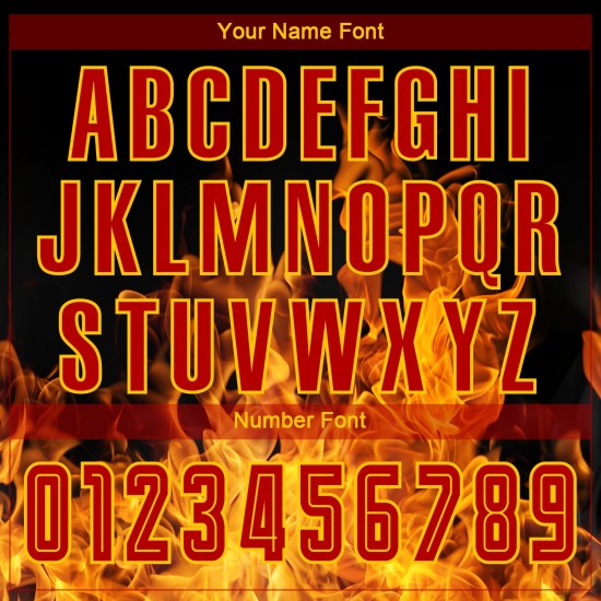 Sublimation Red-Gold Black Flame Soccer Uniform Custom Jersey Sublimation Red-Gold Black Flame Soccer Uniform Custom Jersey