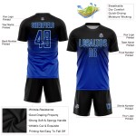 Black Royal-Light Jersey Blue Uniform Sublimation Custom Soccer Black Royal-Light Jersey Blue Uniform Sublimation Custom Soccer
