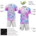 Tie Jersey Soccer Blue White-Light Sublimation Uniform Custom Dye Tie Jersey Soccer Blue White-Light Sublimation Uniform Custom Dye