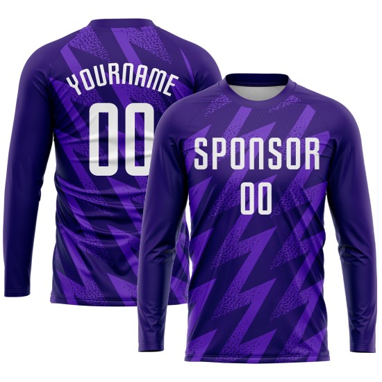 Jersey Purple White Soccer Custom Uniform Sublimation Jersey Purple White Soccer Custom Uniform Sublimation