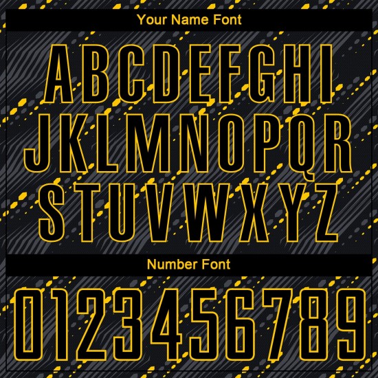 Black-Gold Black Soccer Custom Jersey Sublimation Uniform Black-Gold Black Soccer Custom Jersey Sublimation Uniform