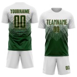 Jersey Uniform Gold Sublimation Custom Green-Old Soccer White Jersey Uniform Gold Sublimation Custom Green-Old Soccer White