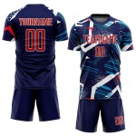 Uniform Jersey Custom Soccer Sublimation Navy Red-White Uniform Jersey Custom Soccer Sublimation Navy Red-White