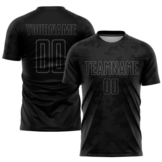 Gray Jersey Black Uniform Soccer Sublimation Custom Gray Jersey Black Uniform Soccer Sublimation Custom