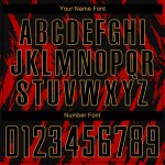 Black-Old Sublimation Jersey Uniform Gold Red Custom Soccer Black-Old Sublimation Jersey Uniform Gold Red Custom Soccer