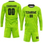 Custom Sublimation Uniform Jersey Black Soccer Green Neon Custom Sublimation Uniform Jersey Black Soccer Green Neon