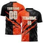 Orange-Old Black Pattern Sublimation Graffiti Uniform Custom Jersey White Scratch Soccer Gold Orange-Old Black Pattern Sublimation Graffiti Uniform Custom Jersey White Scratch Soccer Gold