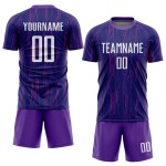 Jersey Sublimation Uniform Purple Custom Soccer White Jersey Sublimation Uniform Purple Custom Soccer White